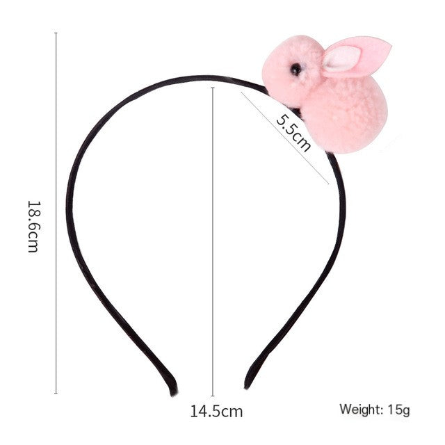 Cute Fluffy Rabbit Ears Hairbands for Easter Decor