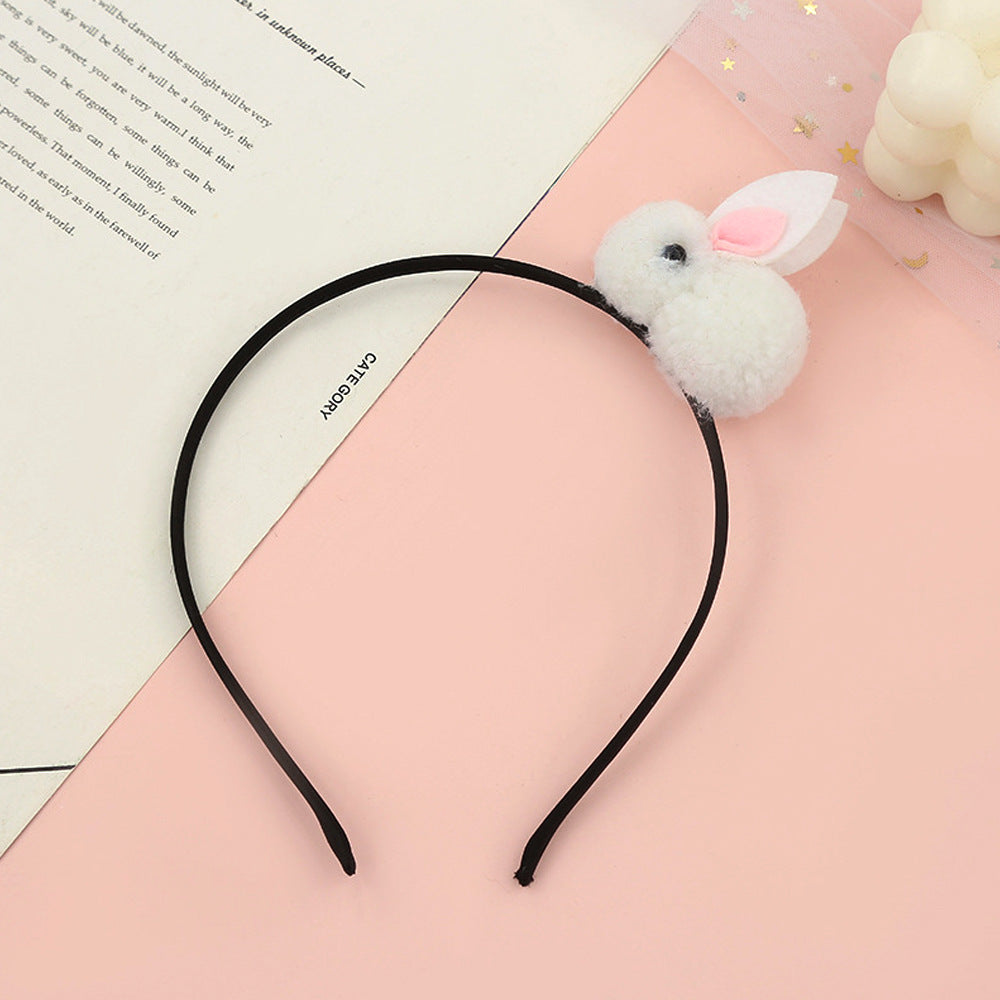 Cute Fluffy Rabbit Ears Hairbands for Easter Decor
