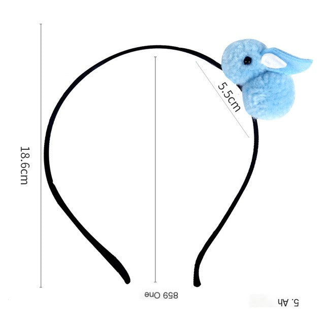 Cute Fluffy Rabbit Ears Hairbands for Easter Decor