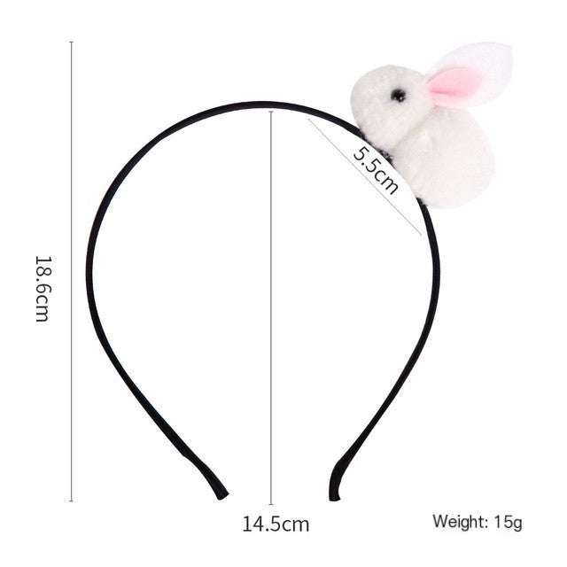 Cute Fluffy Rabbit Ears Hairbands for Easter Decor